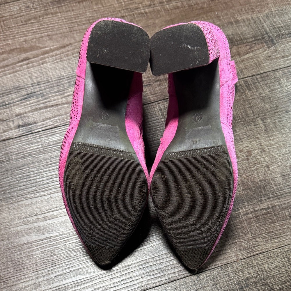 Pierre Dumas Fuchsia Ankle Booties - Picture 4 of 11